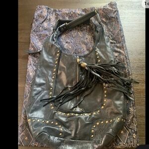 Ipa nima leather hobo tote